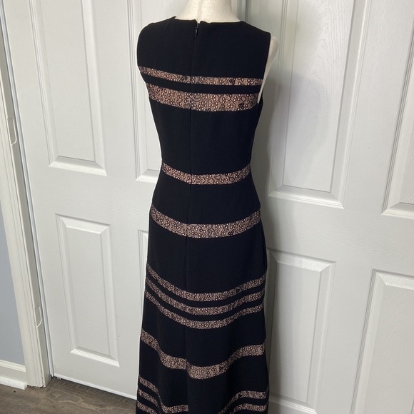 BCBGMaxAzria Katiana Lace Inset Sleeveless Gown - Picture 6 of 7